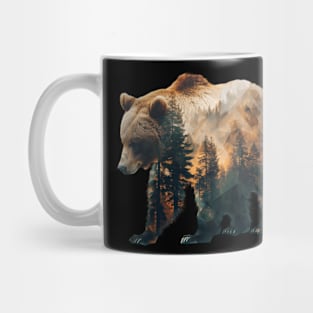 Grizzly Bear Winter Wayfarers Mug